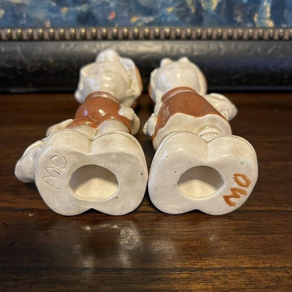 Lot of 2 Bohemian Children Hansel Gretel Style Painted Porcelain Figures 7” - Picture 5 of 6